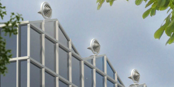 Een voorbeeld van hoe eenvoudig de Archimedes-windmolens kunnen worden geïnstalleerd in Midden- en Kleinbedrijf en op huishoudelijke schaal.