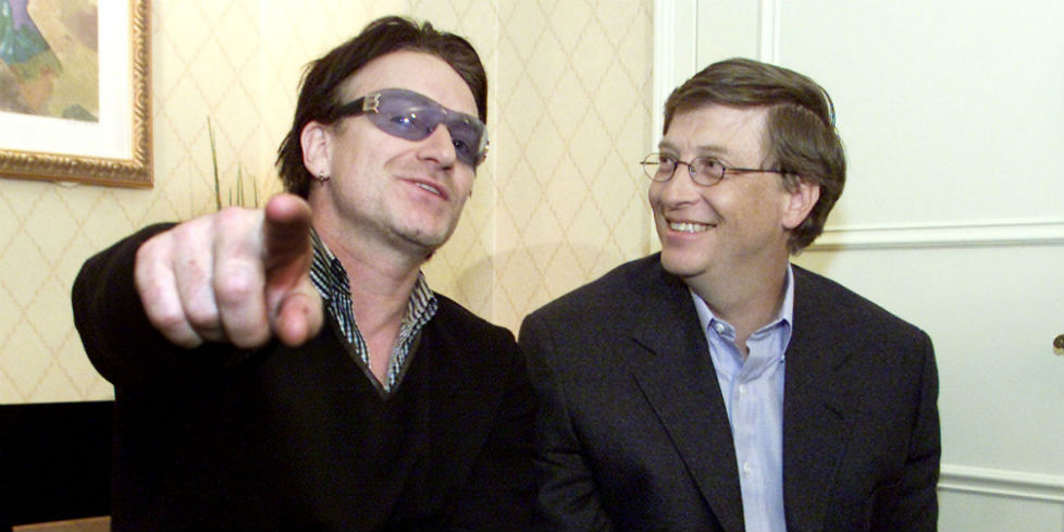 Bono met mr. Eugenica, Bill Gates