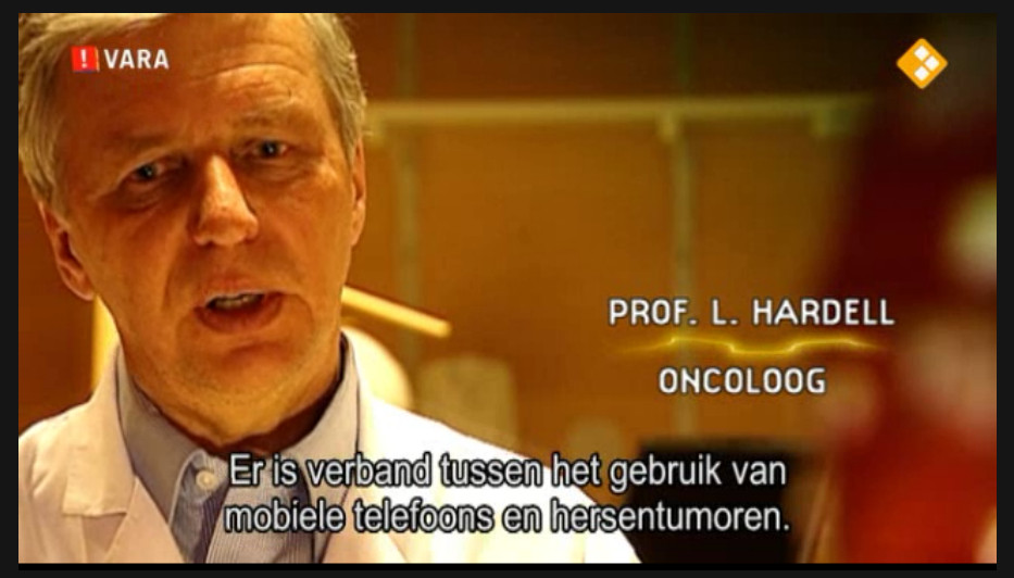 Een screenshot uit de documentaire van Zembla over de effecten van Elektro-magnetisch straling..