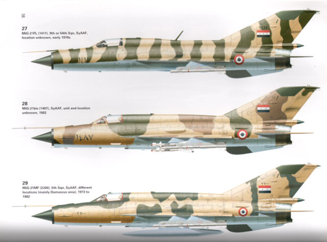 MIG 21 colorschemes