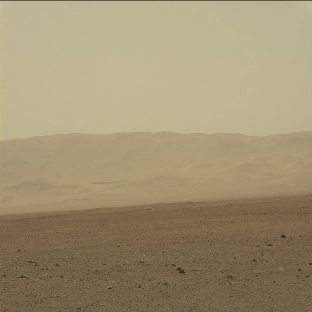 Mars horizon -- Curiosity Rover