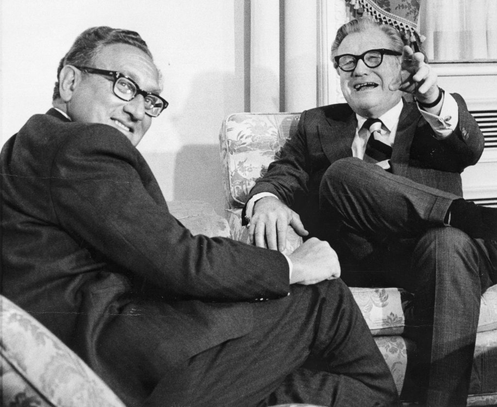 Ontmoeting van Kissinger met Nelson Rockefeller, januari 1975