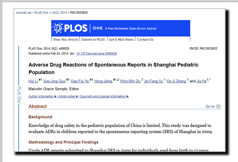 PLoS studie china vaccin ADR2