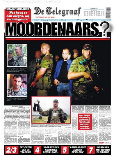 Telegraaf vraagteken moordenaars