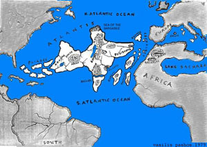 Volgens zowel Edgar Cayce als Plato, lag het continent van Atlantis op de plaats waar nu de Atlantische oceaan ligt.