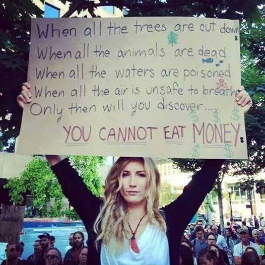 cannot eat money