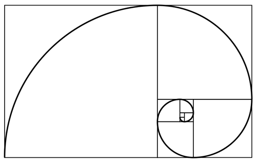 fibonacci_spiral De Fibonacci-spiraal