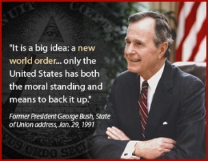 George H. W. Bush was één van de meest opvallende NWO-strijders.. Vergeefs, als wij onze macht bekrachtigen..!