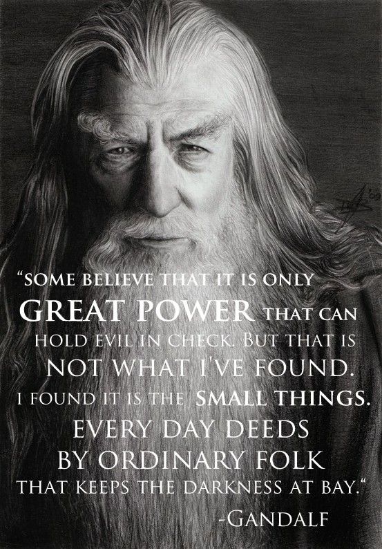 gandalf great power everyday things
