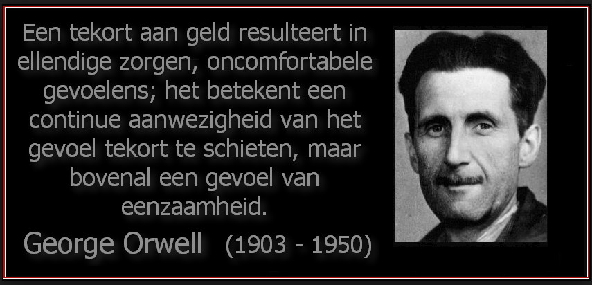 george orwell geldtekort