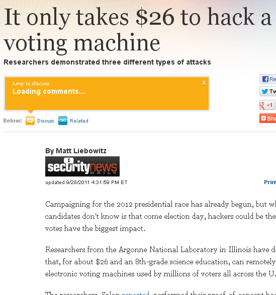 hack a voting machine