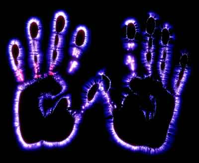 kirlian foto handen
