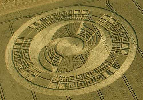 De indrukwekkende Maya-kalender graancirkel
