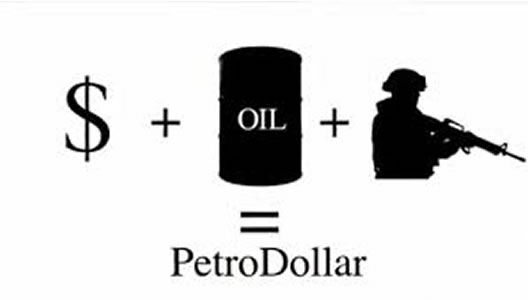 Het leegplunderen van de US-dollar door de KM, heeft kunnen gebeuren, doordat de HELE WERELD olie MOEST verhandelen in US-dollars.. Vind je het gek dat Khadaffi, die hier een einde aan wilde maken, een kopje kleiner gemaakt moest worden van de KM?