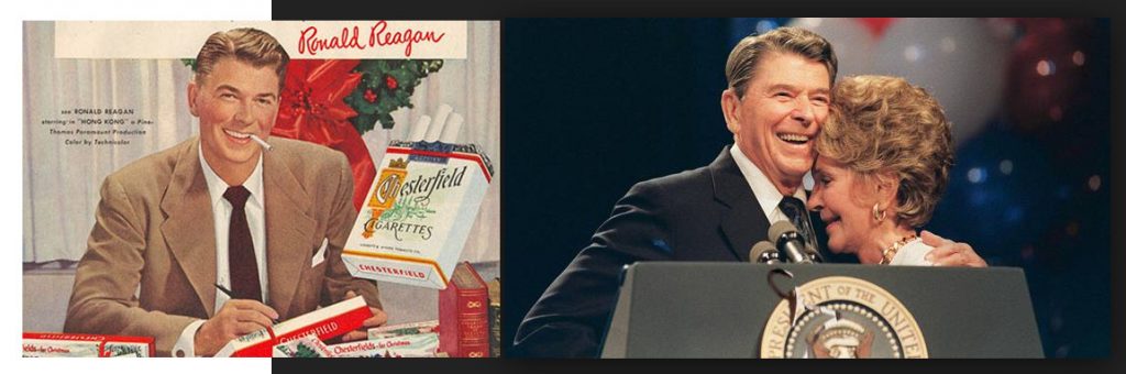 Ronald Reagan. Van acteur naar president. Het sprookje in de VS kende geen grenzen. De krachten achter de schermen konden de sprookjes niet aanslepen.. En nog niet..!?