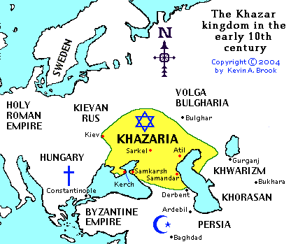 Het oorspronkelijke thuisland van de Joden, de plaats waar nu de Oekraïne ligt. Dus NIET Israël, dat door de Rotschilds als 'beloofde land' werd verkregen.. (zie de video van David Icke)