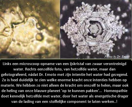 Emoto homeopathie ijskristal