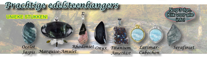 NB banner edelsteenhangers