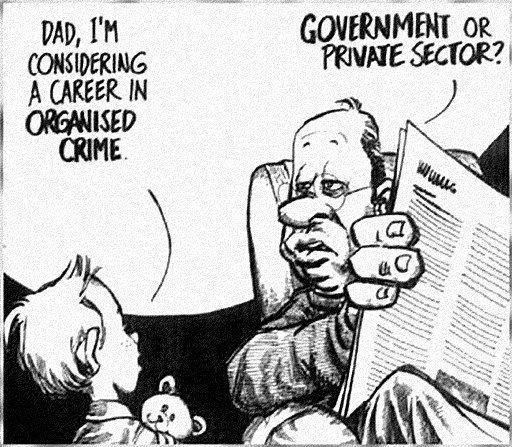 government or private organised crime