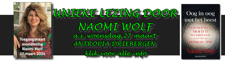 Naomi Wolf lezing woe 27 jan. NB